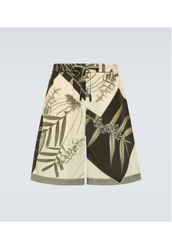 Paula's Ibiza Bedruckte Shorts aus Baumwolle und Seide