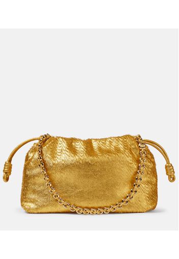 Clutch Flamenco aus Metallic-Leder