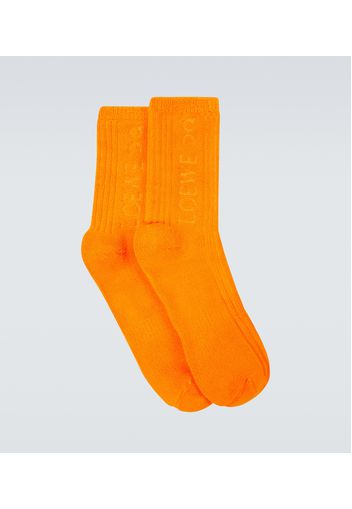 X On Socken aus Frottee