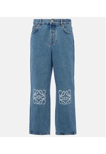 Mid-Rise Cropped Jeans Anagram