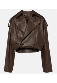 Cropped-Lederjacke