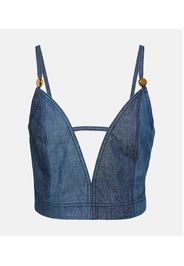 Paula's Ibiza Cropped-Top aus Denim