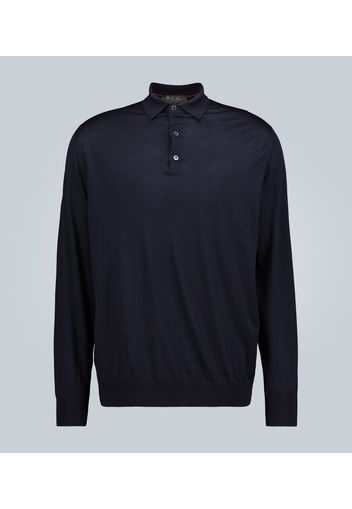 Langarm-Poloshirt M1 aus Wolle