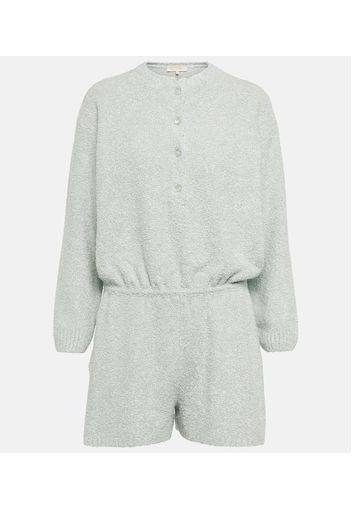 Playsuit aus Seiden-Bouclé