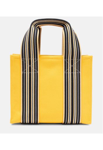 Tote The Suitcase Stripe Mini aus Canvas