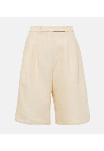 Bermuda-Shorts aus Leinen