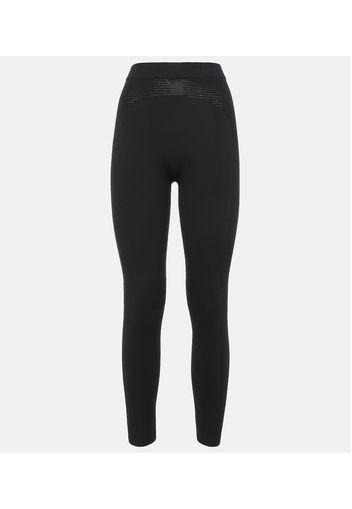 Leggings aus Rippstrick