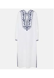 Bestickter Kaftan Faye aus Leinen