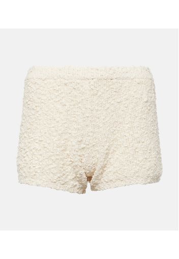 Shorts aus Bouclé