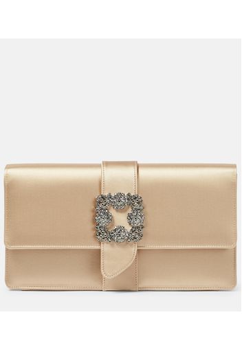 Verzierte Clutch Capri aus Satin