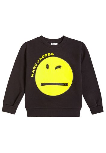 X Smiley World Sweatshirt aus Baumwoll-Jersey