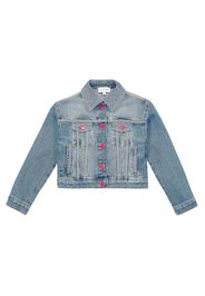 Bedruckte Jeansjacke