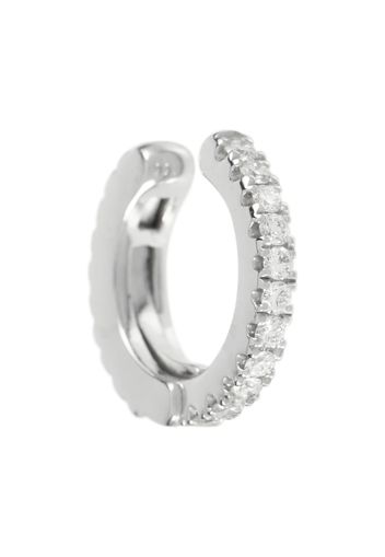 Einzelner Ear Cuff Diamond Eternity aus 18kt Weißgold mit Diamanten