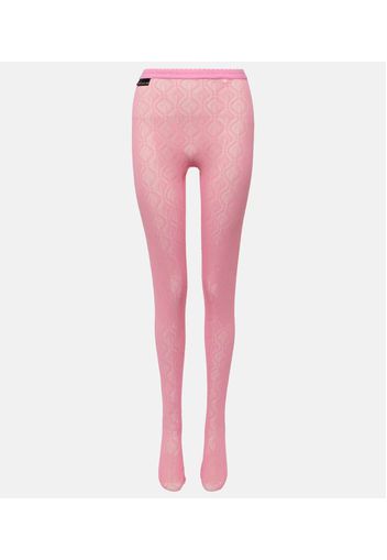 Leggings Moon Diamant aus Mesh