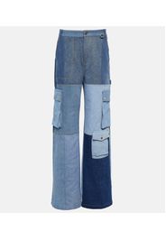 High-Rise Wide-Leg Jeans Monogram