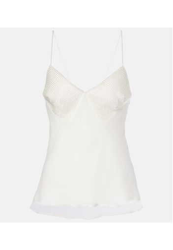 Bridal Top Opache aus Seiden-Georgette