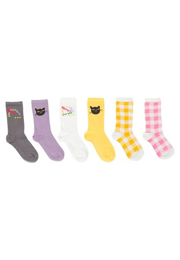 Set aus sechs Paar Socken