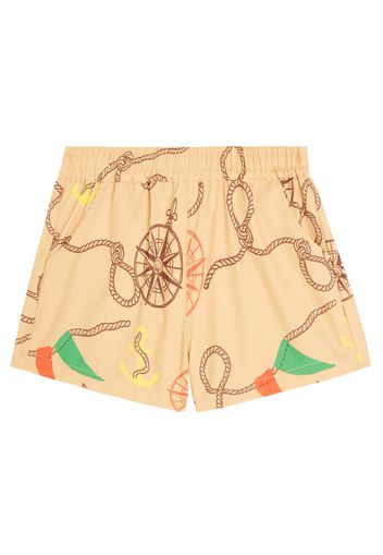 Bedruckte Shorts Nautical aus Baumwolle