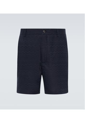 Bermuda-Shorts aus Baumwolle und Leinen