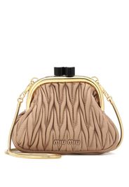 Clutch Miu Belle Mini aus Leder