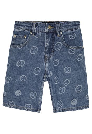 Bedruckte Jeansshorts Art