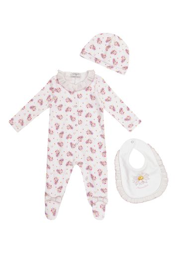 Exklusiv bei Mytheresa – Baby Set aus Strampler, Mütze und Lätzchen