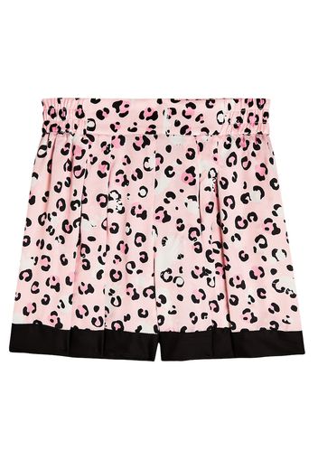 Bedruckte Shorts aus Crêpe