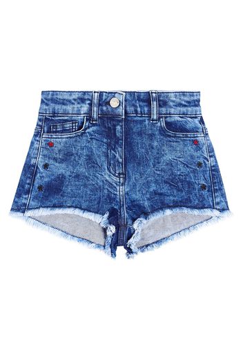 Bestickte Jeansshorts