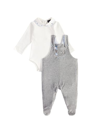 Baby Set aus Body und Latzhose aus Baumwolle