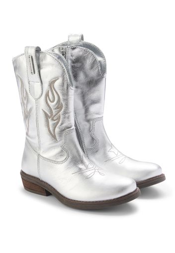 Westernstiefel aus Metallic-Leder