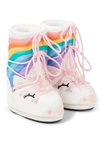 Bedruckte Schneestiefel Icon Unicorn