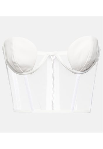 Bridal Bustier aus Crêpe mit Tüll