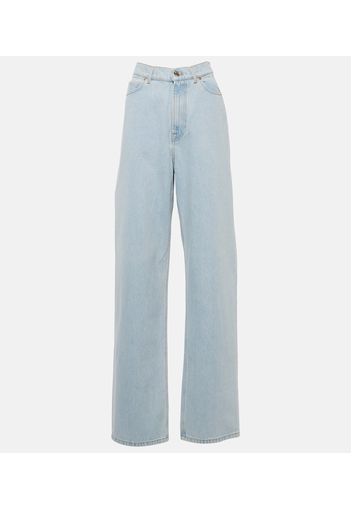 High-Rise Straight Jeans