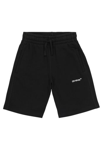 Joggingshorts aus Baumwoll-Jersey mit Logo