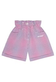 Shorts aus Seersucker