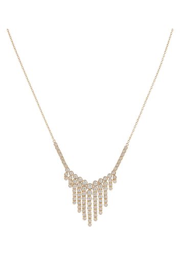 Halskette Fringe aus 14kt Gelbgold mit Diamanten