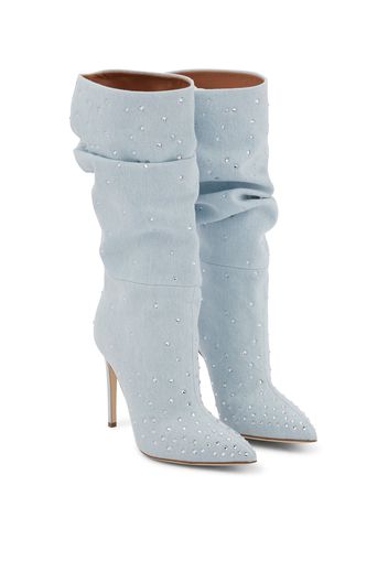 Verzierte Stiefel Holly aus Denim