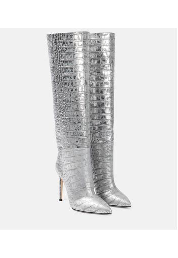 Stiefel aus Metallic-Leder