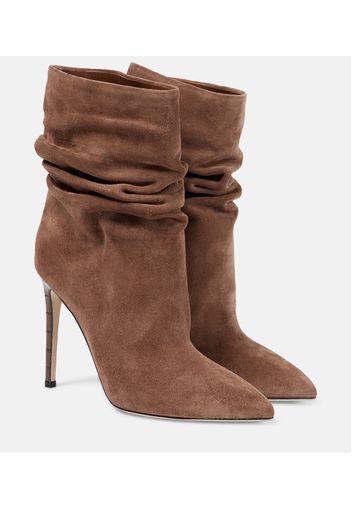 Ankle Boots aus Veloursleder