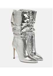 Stiefel aus Metallic-Leder