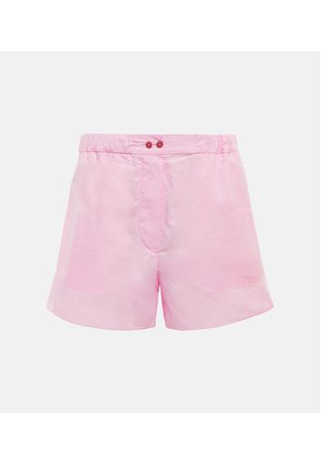 Shorts aus Baumwollpopeline