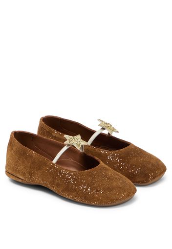 Ballerinas Stellato aus Veloursleder