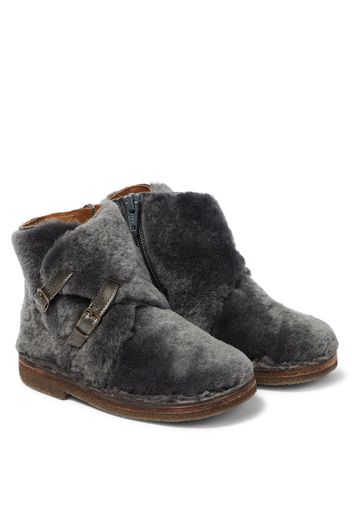 Ankle Boots aus Shearling