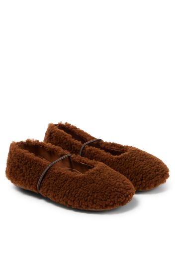 Ballerinas aus Shearling