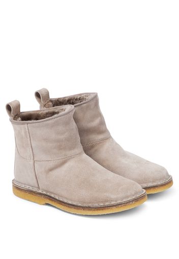 Stiefel Otter aus Veloursleder mit Shearling