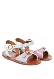 PèPè Sandalen aus Lackleder mit Glitter