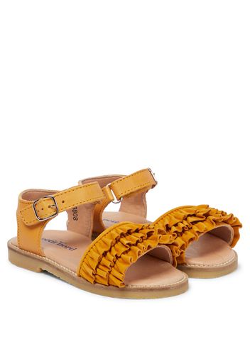 Sandalen aus Veloursleder