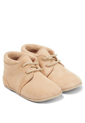 Baby Schnürschuhe aus Veloursleder