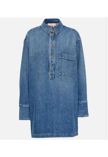 Oversize-Hemd aus Denim