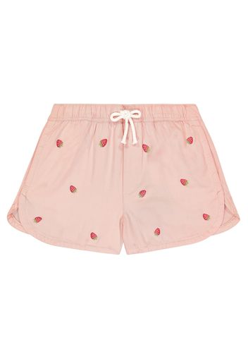 Bestickte Shorts aus Baumwolle